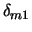$\delta_{m1}$