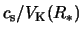 $c_{\rm s}/V_{\rm K}(R_*)$